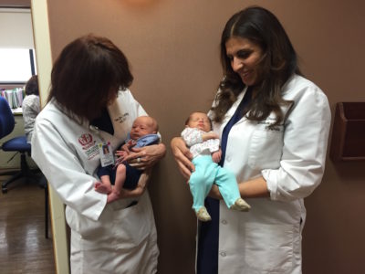 Twins visit Dr. Bareh and Dr. Corselli | Loma Linda University Center for Fertility & IVF